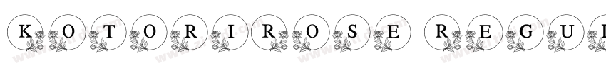 KotoriRose Regular字体转换